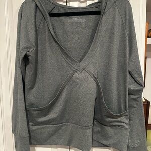 Soma Intimates Gray Women's Hoodie Top Sz L